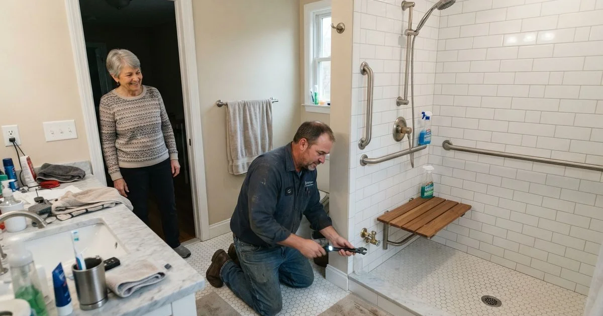 Aging-in-place bathroom plumbing: what to consider for a safer bathroom
